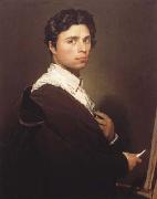 Jean Auguste Dominique Ingres Self-portrait at the Easel (mk04)